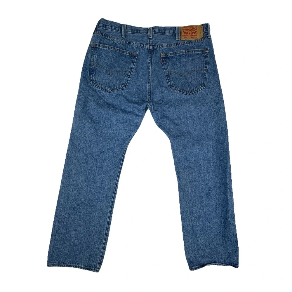 Levis 501 Button Fly‎ Men's Jeans 40x30 Original Fit Denim Med Wash 100% Cotton